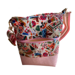 Sac bandoulière avec poche zippée