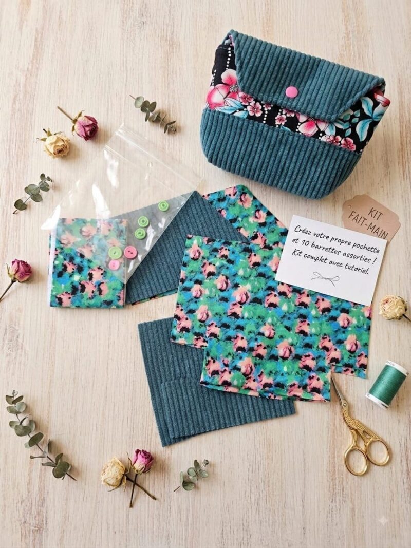 Kit couture pochette de rangement Kit couture pochette de rangement