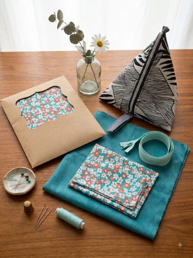 Kit couture trousse berlingot Kit couture – Trousse berlingot prête à assembler